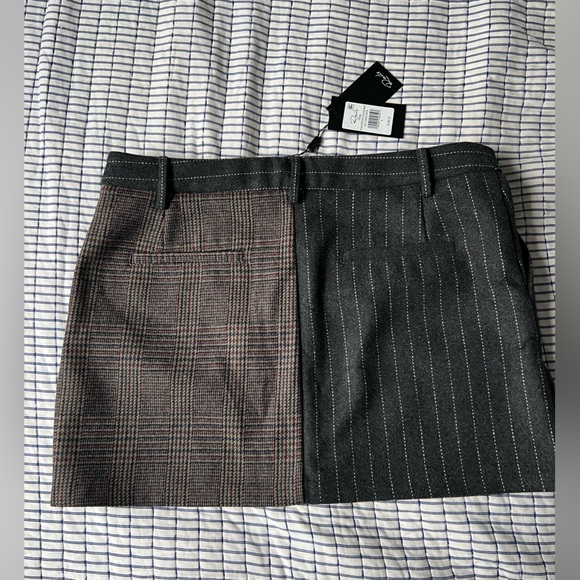 NWT Rails Pinstripe Plaid Mix Mini Skirr - Picture 6 of 8